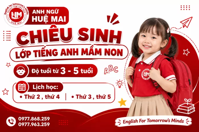 Chiêu Sinh Lớp Tiếng Anh Mầm Non